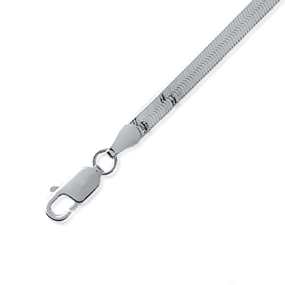 Gourmette miroire en Argent 925 / 1000