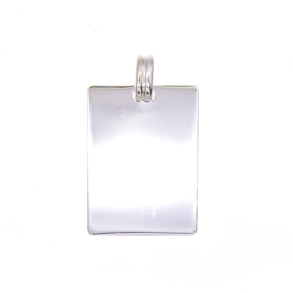 Plaque rectanglulaire en Argent 925 /1000