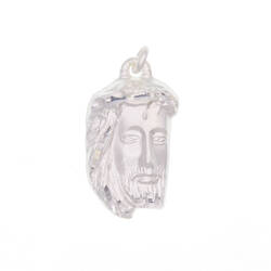 Pendentif religieux tete de Christ  en Argent 925 /1000