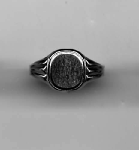 Chevalière Table tonneau mat en Argent 925 /1000