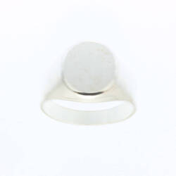 Chevalière table ovale  en Argent 925 /1000