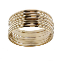 Bracelet Rigide semainier lisse ( prix par bracelet)  en Or 750 / 1000 (18K)