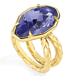 Pierre voilette  en Plaqué Or