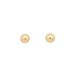 Paire de boucles à vis boule 8mm  en Or 750 / 1000 (18K)