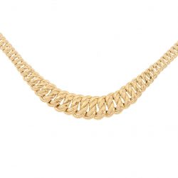 Ras du Cou maille americaine  en Or 750 / 1000 (18K)