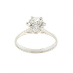 Solitaire serti griffe  en Or 750 / 1000 (18K)