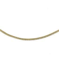 Ras du Cou maille anglaise  en Or 750 / 1000 (18K)