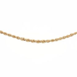 Chaine maille corde chute  en Or 750 / 1000 (18K)