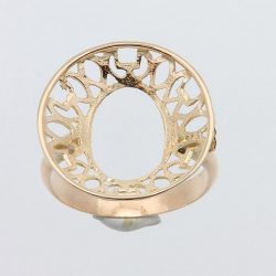 Bague motif porte mièce 10 francs napoléon  en Or 750 / 1000 (18K)