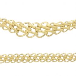 Ras du Cou chute matte et brillante  en Or 750 / 1000 (18K)