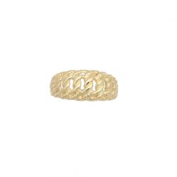 Bague motif bague américaine  en Or 750 / 1000 (18K)